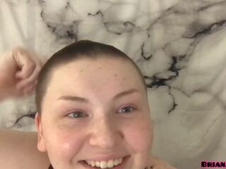 All Natural diva films Head Shave For First Time