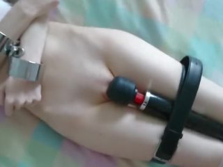 Submissive lassie has Multiple Intense Orgasms || Bound Intense Clit Torture