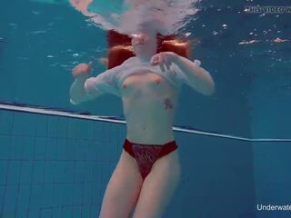 Underwater swimming seductress Alice Bulbul