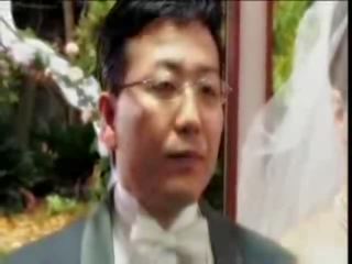 Japans bruid neuken door in wet op huwelijk dag