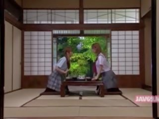 Žvalus žavingas japoniškas jaunas ponia turintys seksas filmas