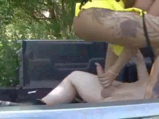 Busty Blonde Fucking Outdoors movie