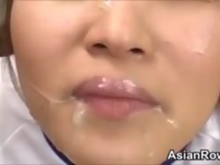Ugly Asian adolescent becomes abused And Cummed On