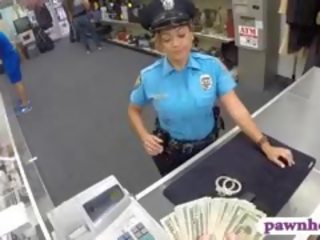 Tempting Security Officer With Big Tits Fucked With Pawnkeeper