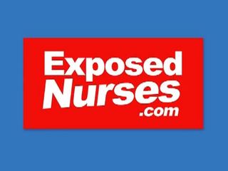 Exposed Nurses: incredible nurse playing with her speculum