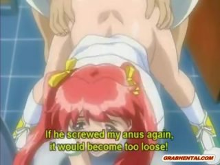 Redhead anime co-edukasyon malaki poking sa pamamagitan ng ukol sa medisina tao