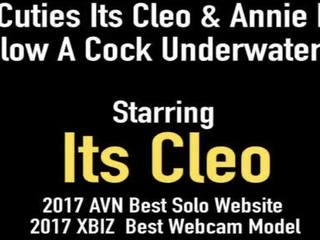 Cam Cuties its Cleo & Annie Knight Blow A penis Underwater!
