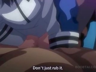 Hentai sự đi bộ nhảy kiêm loaded phallus trên các sàn