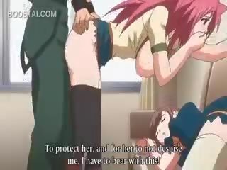 Rose chevelu l'anime nana minou baisée contre la mur