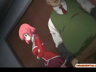 Bondage Japanese anime coed marvellous wet pussy poking