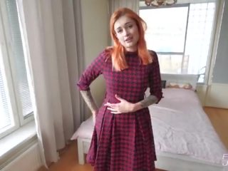 First-rate Redhead enchantress Sucks and Hard Fucks You While Parents Away - JOI Game
