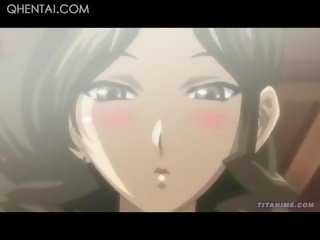 Flirty Hentai Waitress Licking And Sucking Her Clients shaft