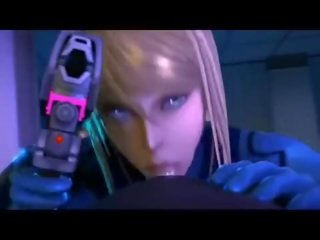 Samus Aran in Metroid have sex movie