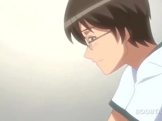Anime beyb cumming at pagkuha malakas orgasmo