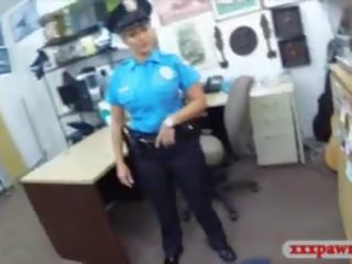 Latina Police Officer sex video With Pawn Man At The Pawnshop