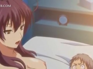 Süütu anime mademoiselle fucks suur nokkija vahel tissid ja vitt huuled