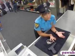 Huge Boobs Security Officer Pounded At The Pawnshop