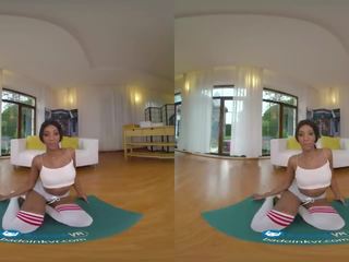 Special Yoga Workout With Chocolate Teen cookie Asia Rae
