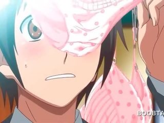 Punapää anime koulu nukke viettelee hänen attractive opettaja