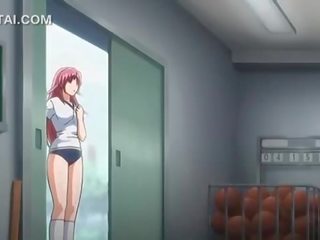 Pink haired anime seductress cunt fucked against the