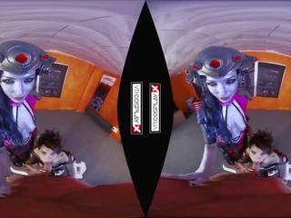 VR Cosplay X CFNM Threesome With Widowmaker And Tracer VR dirty clip Porn vids